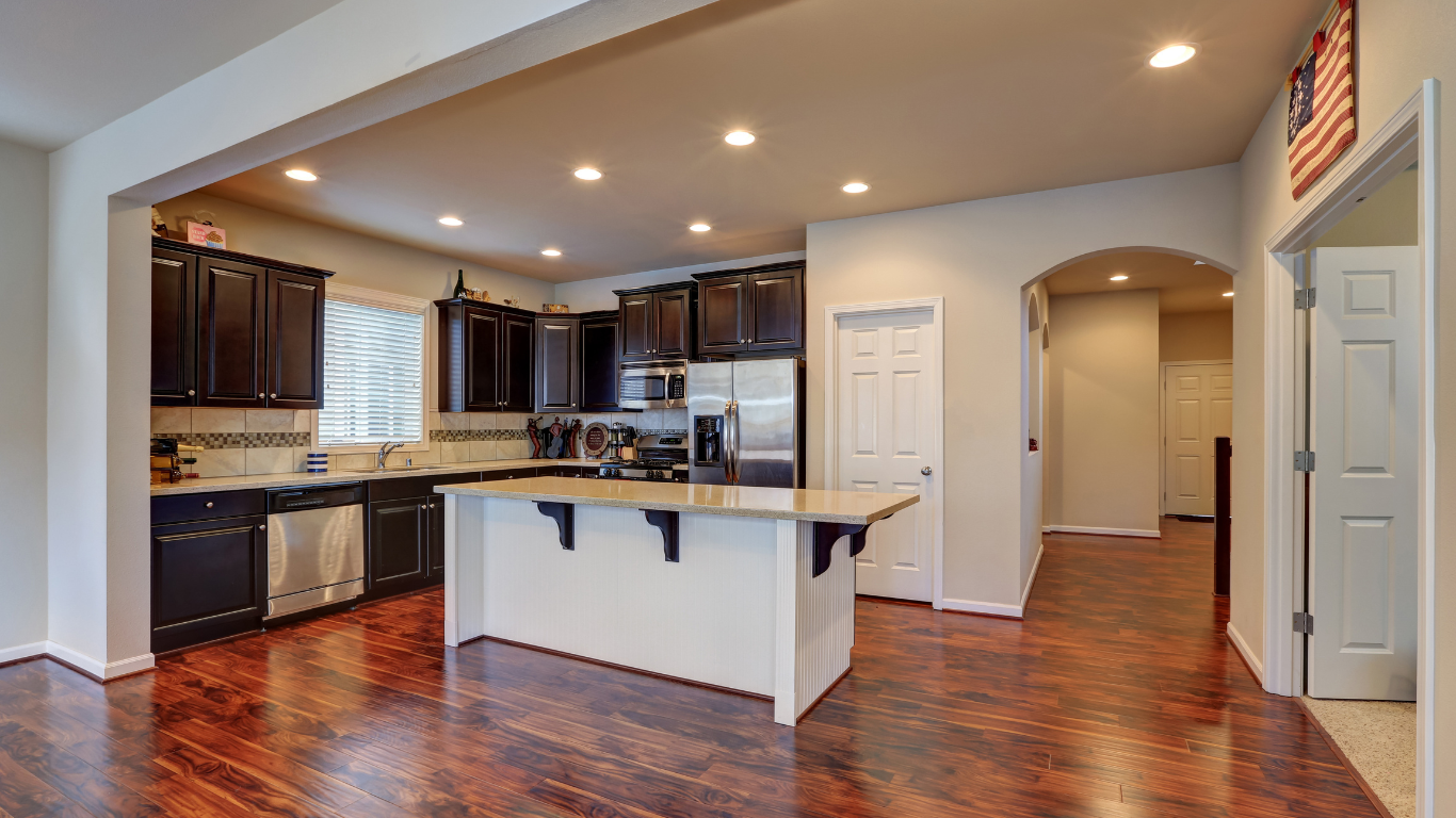 Modern kitchen transformation by Tex Crew's home remodeling services